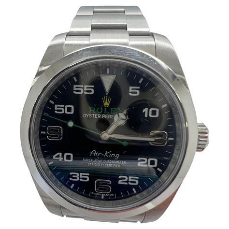 rolex air king scritta verde|rolex air king spotting.